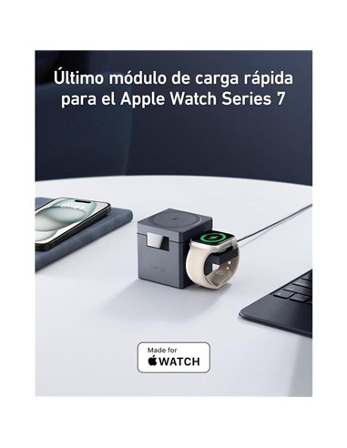 CARGADOR ANKER CUBO 3 EN 1 MAGSAFE AURICULARES+SMA