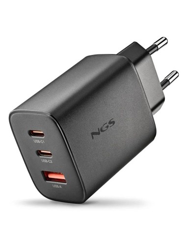 CARGADOR DE PARED NGS ERA GAN 2XUSB-C/USB-A 65W BL