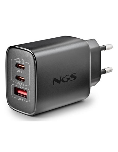 CARGADOR DE PARED NGS ERA GAN 2XUSB-C/USB-A 65W BL
