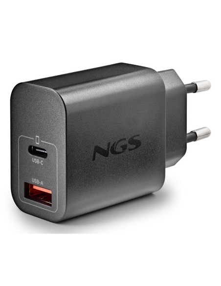 CARGADOR DE PARED NGS ERA GAN USB-C/USB-A 30W BLAC