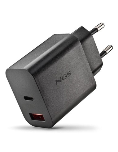 CARGADOR DE PARED NGS ERA GAN USB-C/USB-A 30W BLAC