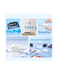 CARGADOR DE PARED VENTION GAN USB-C 20W ROSE 2