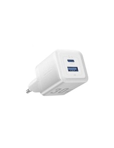 CARGADOR DE PARED VENTION GAN USB-C USB-A 30W WHIT