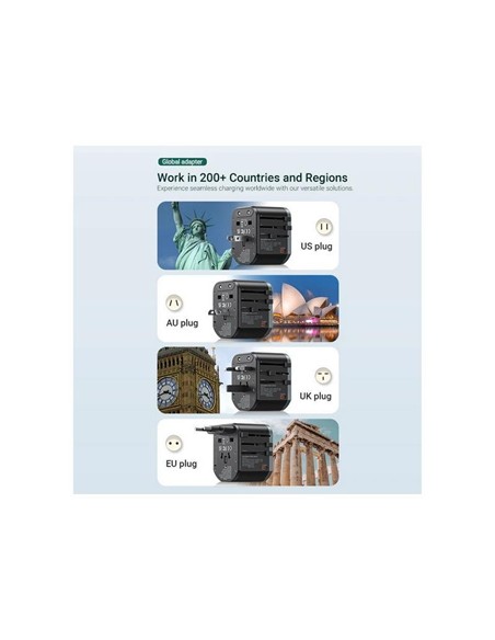 CARGADOR DE PARED VENTION UNIVERSAL USB-C 2XUSB-A