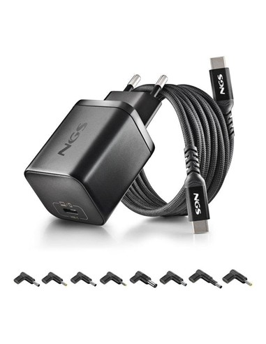 CARGADOR DE PORTATIL HP NGS BUD GAN USB-C 65W 8 CO