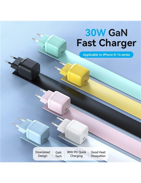 CARGADOR SMARTPHONE/TABLET VENTION FAKY0-EU USB-C