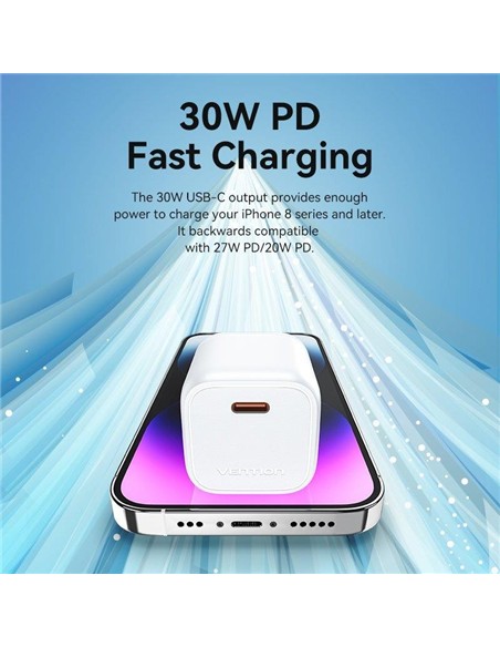 CARGADOR SMARTPHONE/TABLET VENTION FAKY0-EU USB-C