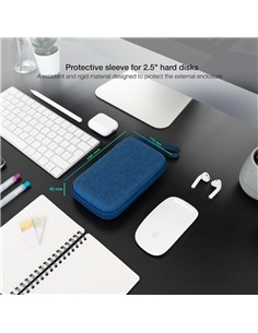 FUNDA TOOQ PARA DISCO DURO EXTERNO DE 2,5 BLUE 2