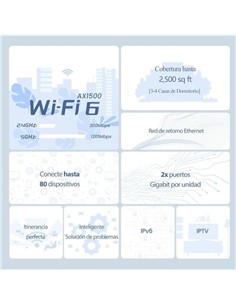 ACCESS POINT TENDA EX3 AX1500 MESH WIFI 6 ( PACK 2 2