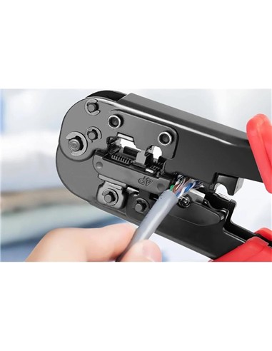 CRIMPADORA VENTION METALICA RJ45 RED/BLACK