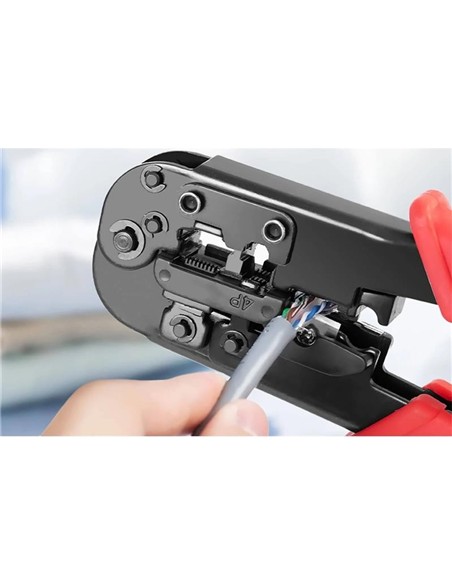 CRIMPADORA VENTION METALICA RJ45 RED/BLACK