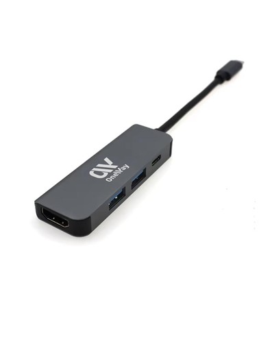 DOCK HUB ONEWAY USB-C 4 EN 1 HDMI 4K + 2 USB 3.0 +