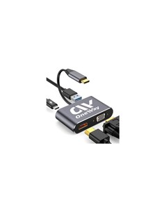 DOCK HUB ONEWAY USB-C 4 EN 1 HDMI/VGA/USB 3.0/USB-