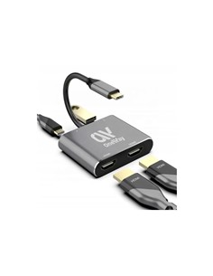 DOCK HUB ONEWAY USB-C 5 EN 1 X2HDMI/USB 3.0/USB-C