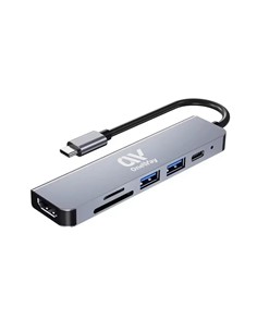 DOCK HUB ONEWAY USB-C 6 EN 1 HDMI 4K/2 USB 3.0/USB