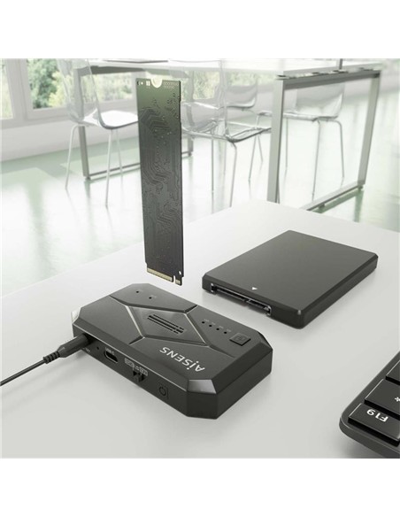 DOCK STATION CLONE AISENS 3.5/2.5 SATA M2 NVME USB
