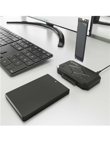 DOCK STATION CLONE AISENS 3.5/2.5 SATA M2 NVME USB