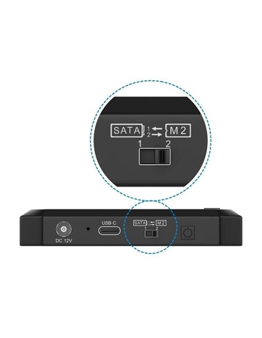 DOCK STATION CLONE AISENS 3.5/2.5 SATA M2 NVME USB