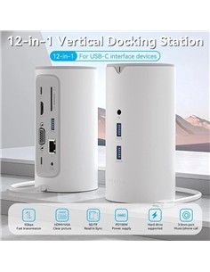 DOCK STATION VENTION 12 EN 1 USB-C A HDMI/VGA/USB- 2
