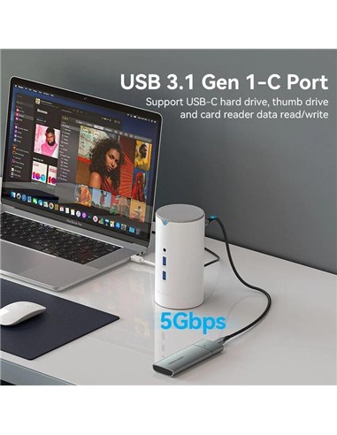 DOCK STATION VENTION 12 EN 1 USB-C A HDMI/VGA/USB-