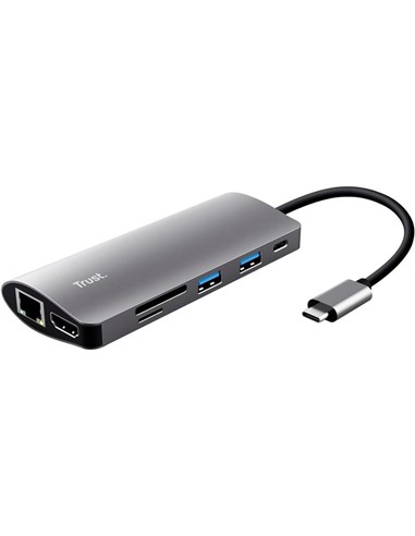 HUB TRUST DALYX USB-C 7 EN 1 HDMI USB-C USB MICRO