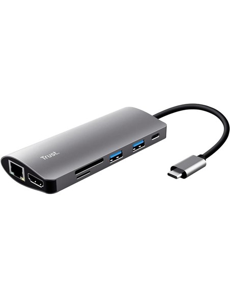 HUB TRUST DALYX USB-C 7 EN 1 HDMI USB-C USB MICRO
