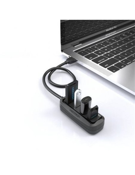 HUB USB-A 2.0 VENTION 4 PUERTOS USB-A 2.0 0.15M BL