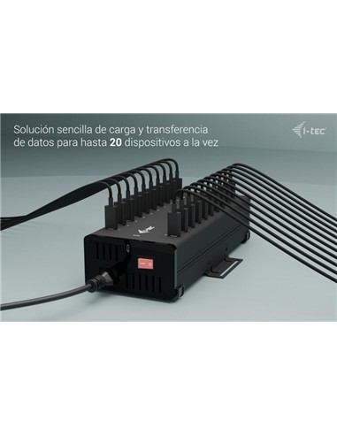 HUB USB-C/USB-A I-TEC 20 PUERTOS USB-C 15W BLACK