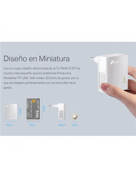POWERLINE TP-LINK TL-PA4010KIT ETHERNET 2UDS 500M