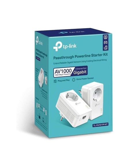 POWERLINE TP-LINK TL-PA7017P KIT ETHERNET 2UDS + E