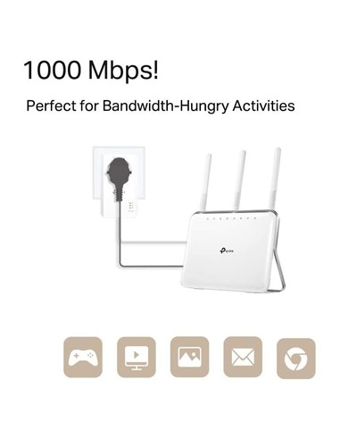 POWERLINE TP-LINK TL-PA7017P KIT ETHERNET 2UDS + E