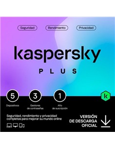 ANTIVIRUS KASPERSKY PLUS 1YEAR 5L PC/MAC/ANDROID/I