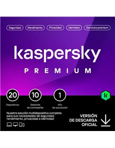 ANTIVIRUS KASPERSKY PREMIUM 1YEAR 20L PC/MAC/ANDRO
