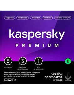 ANTIVIRUS KASPERSKY PREMIUM 1YEAR 5L PC/MAC/ANDROI
