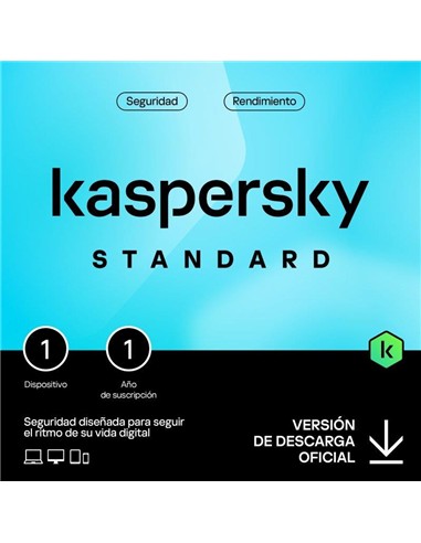 ANTIVIRUS KASPERSKY STANDARD 1YEAR 1L PC/MAC/ANDRO