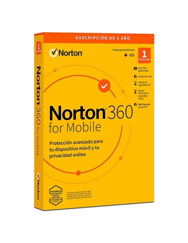 NORTON 360 MOBILE ES 1 USER 1 DEVICE 1 AÑO L. ELEC