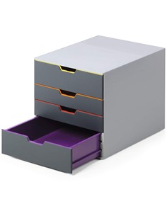 BANDEJA PORTADOCUMENTOS 4 CAJONES MULTICOLOR