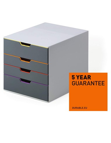 BANDEJA PORTADOCUMENTOS 4 CAJONES MULTICOLOR