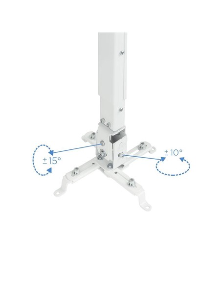 SOPORTE PROYECTOR TOOQ TECHO INCLINABLE WHITE