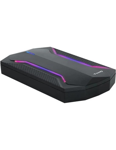 CAJA EXTERNA TOOQ  GAMING 2.5 SSD SATA USB RGB BLA