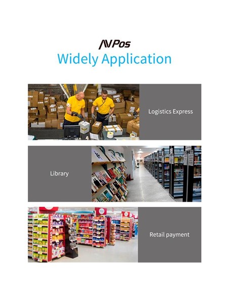 LECTOR AVPOS CODIGOS 1D + 2D +QR BT230 WIRELESS 2.