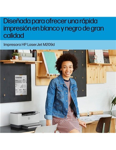 IMPRESORA HP LASER MONOCROMO LASERJET M209D DUPLEX
