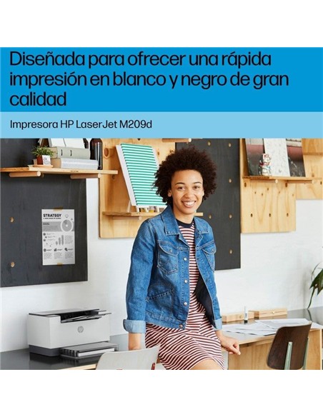 IMPRESORA HP LASER MONOCROMO LASERJET M209D DUPLEX