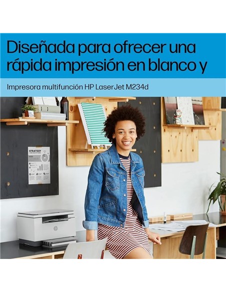 IMPRESORA MFP HP LASER MONOCROMO LASERJET M234D DU