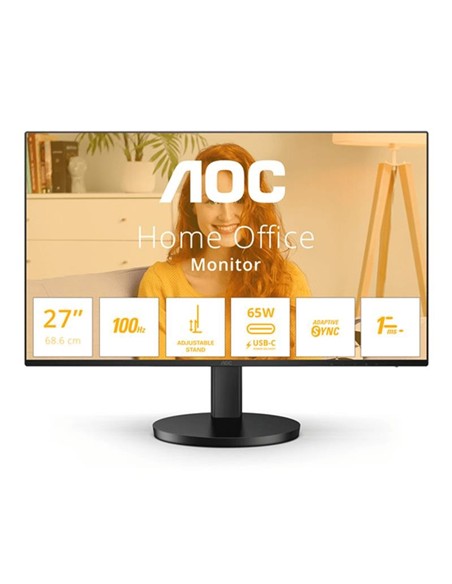 MONITOR AOC 27 100HZ QHD 2K MULTIMEDIA ERGO USB-C