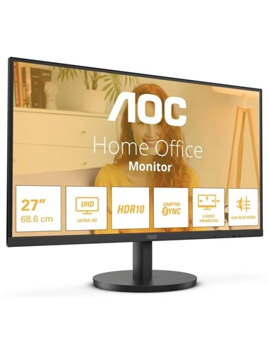 MONITOR AOC 27 4K UHD MULTIMEDIA HDMI DP BLACK