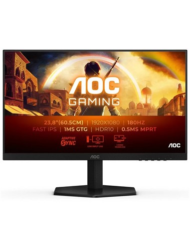 MONITOR GAMING AOC 24 FHD IPS 180HZ  HDMI DISPLAYP