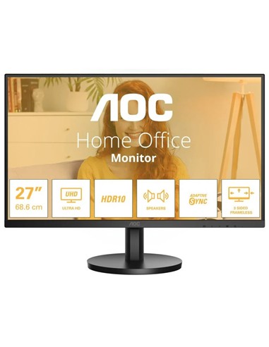 MONITOR PROFESIONAL AOC 27 4K ERGONOMICO MULTIMEDI