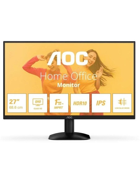 MONITOR PROFESIONAL AOC 27 QHD IPS HDMI DP BLACK