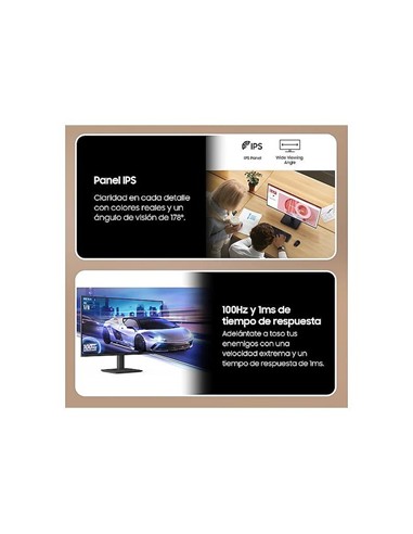 MONITOR SAMSUNG ESSENTIAL S3 27 IPS 100HZ VGA HDMI